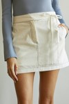 White Denim Skirt