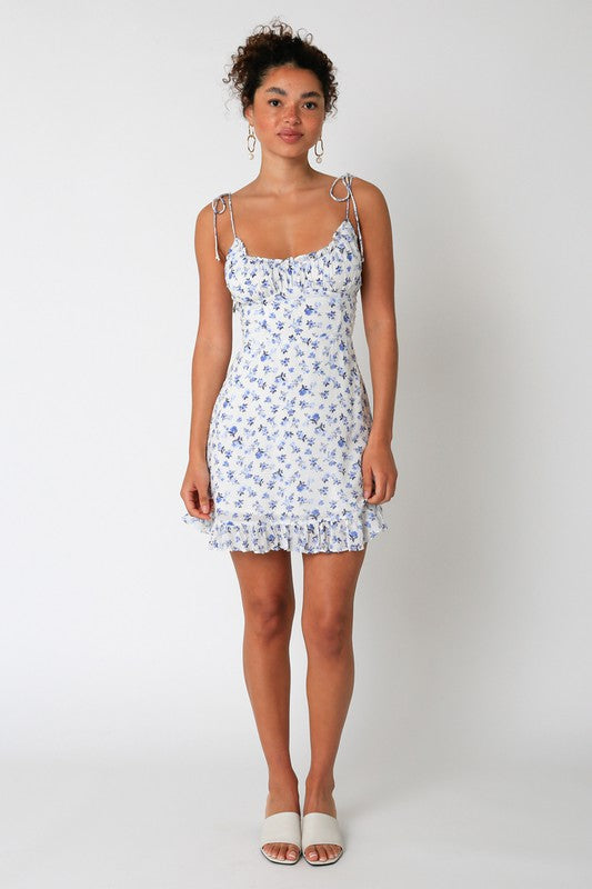 Venice Ivory Navy Dress  Mave Boutique