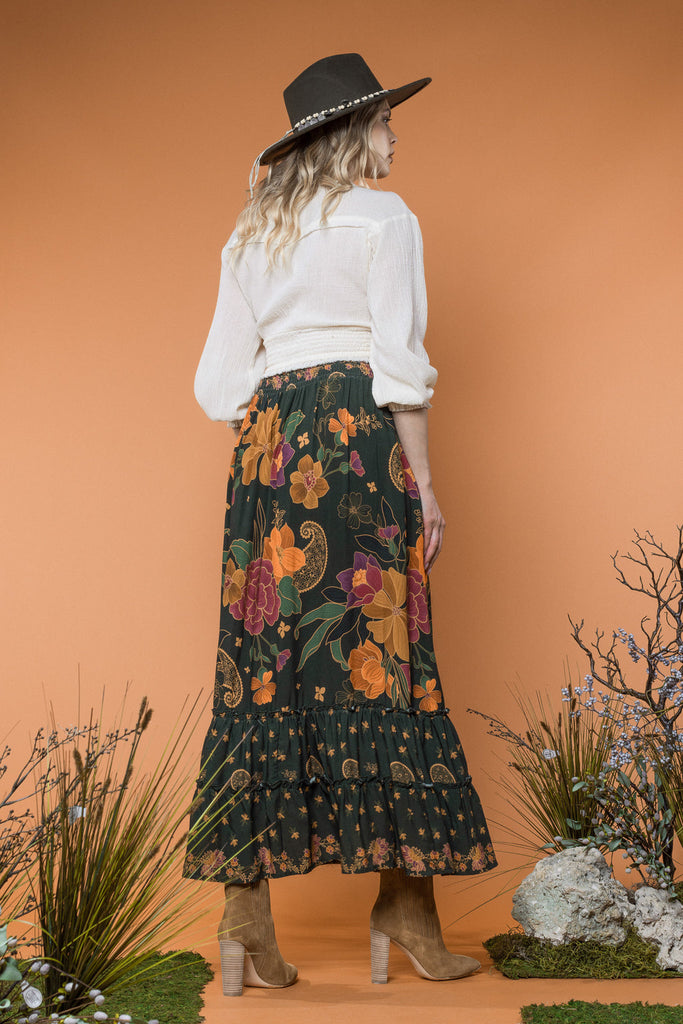 Back View - Jade Maxi Skirt