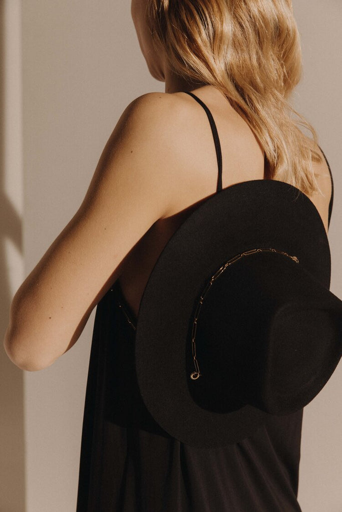 Ulysse Black Wool Felt Hat as bag