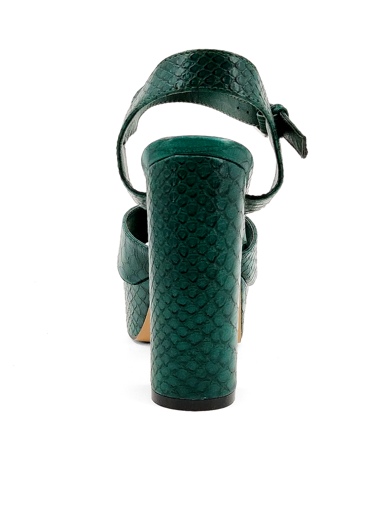 Back View - Green Eugenia Heel