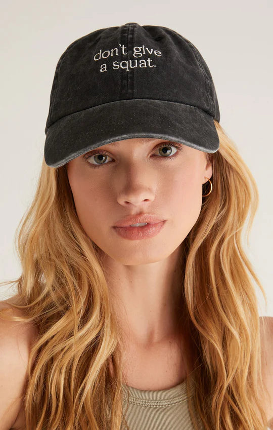 Black Weekend Squat Hat on Model