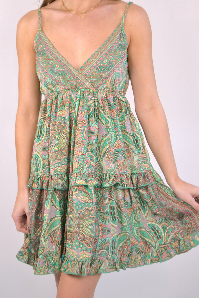 Close View - Green Mary Dress