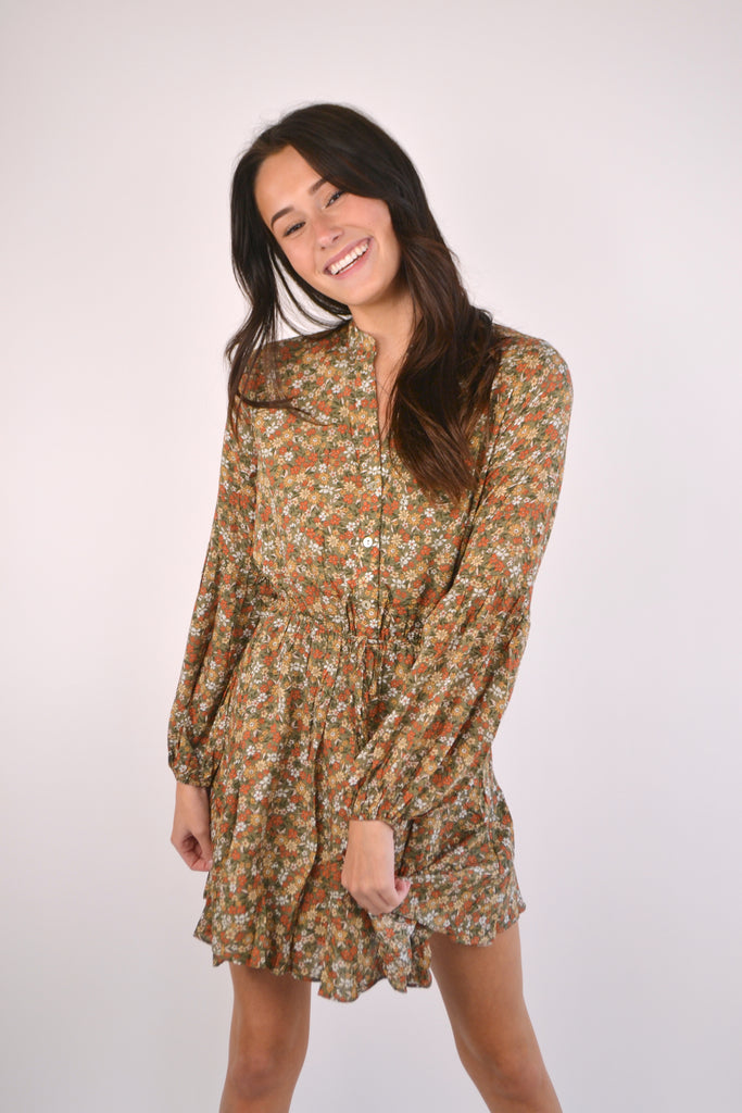 Olive Garden Gal Mini Dress Long sleeve