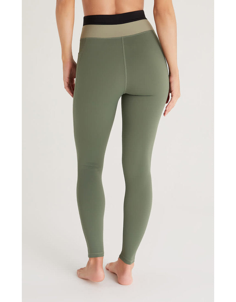 Back View - Forest High Kick 7/8 Legging